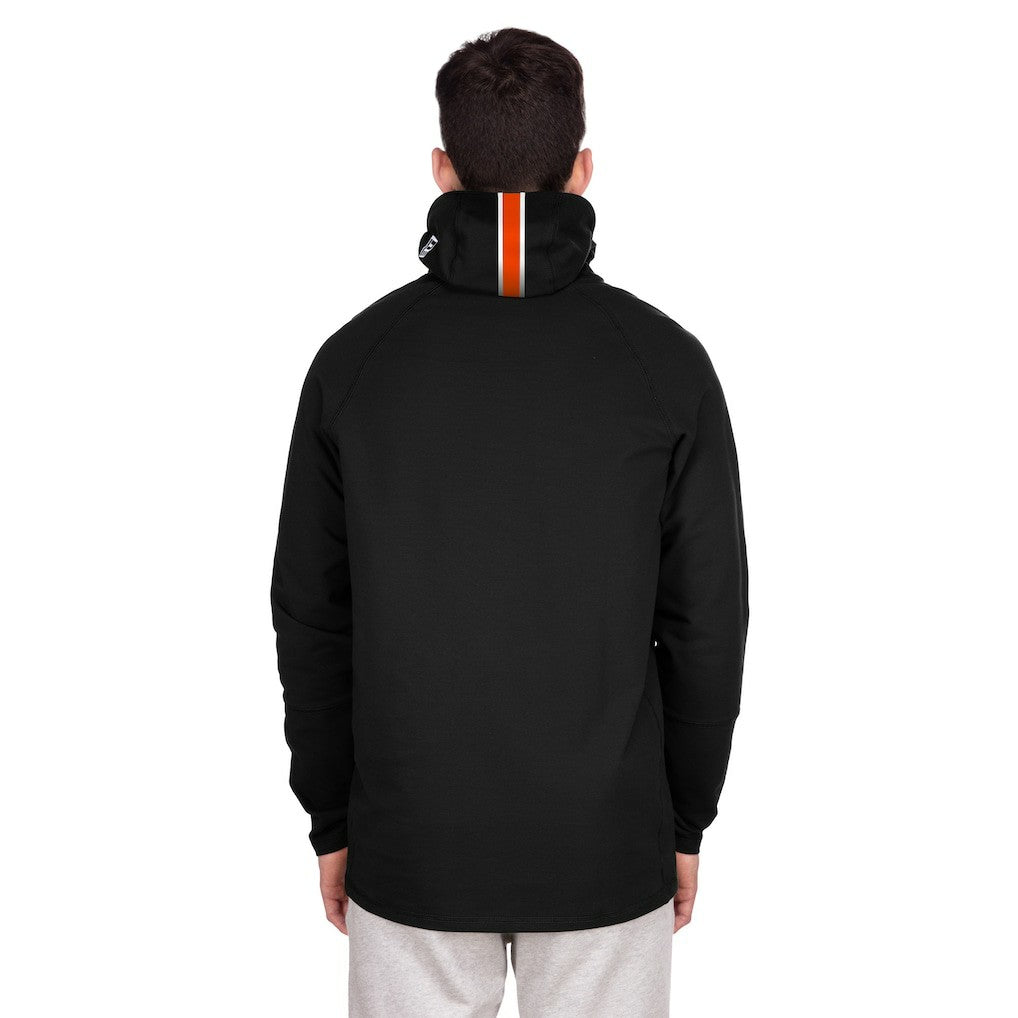 Miami Dolphins New Era Functional Fandom Balaclava Helmet Stripe Tri-Blend Hoodie