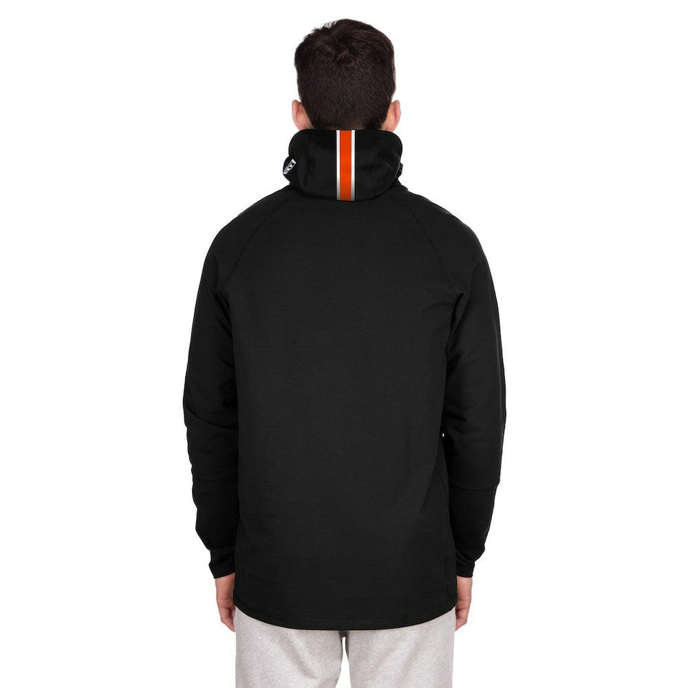 Miami Dolphins New Era Functional Fandom Balaclava Helmet Stripe Tri-Blend Hoodie