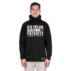New England Patriots New Era Functional Fandom Balaclava Helmet Stripe Tri-Blend Hoodie