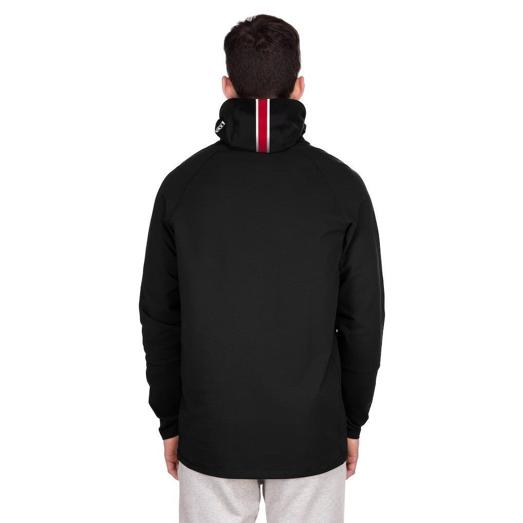 New England Patriots New Era Functional Fandom Balaclava Helmet Stripe Tri-Blend Hoodie