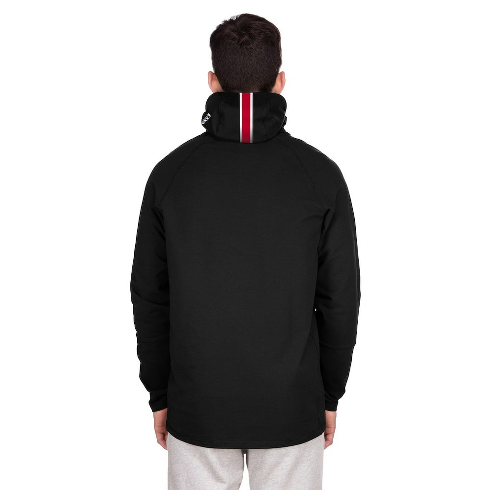 New England Patriots New Era Functional Fandom Balaclava Helmet Stripe Tri-Blend Hoodie