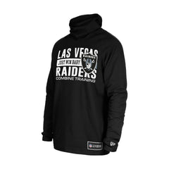 Las Vegas Raiders New Era Functional Fandom Balaclava Helmet Stripe Tri-Blend Hoodie