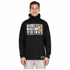 Minnesota Vikings New Era Functional Fandom Balaclava Helmet Stripe Tri-Blend Hoodie