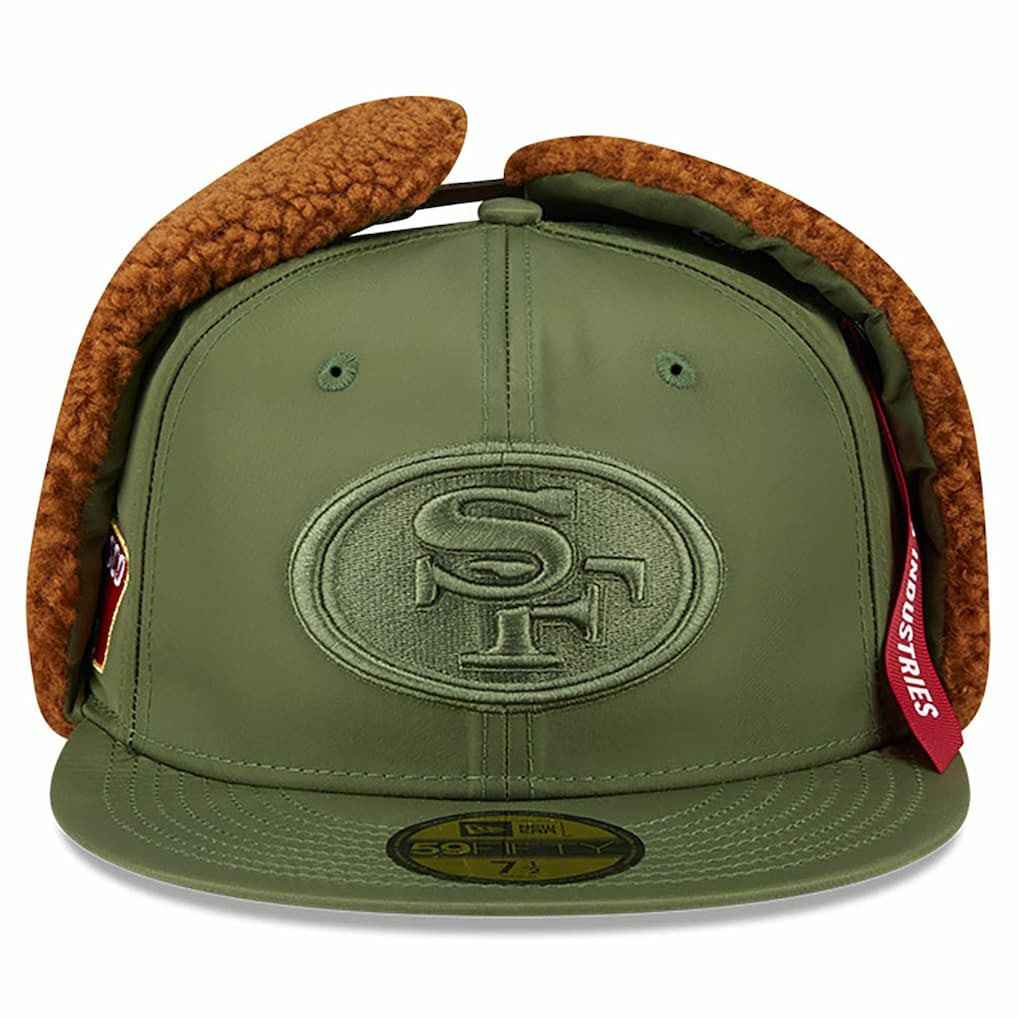 San Francisco 49ers New Era x Alpha Industries Dog Ears 59FIFTY Fitted Hat