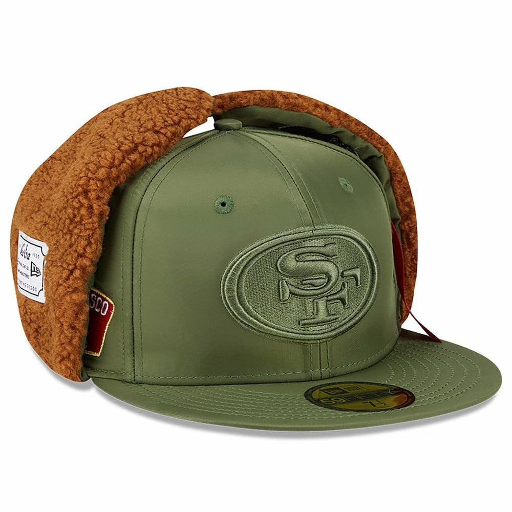 San Francisco 49ers New Era x Alpha Industries Dog Ears 59FIFTY Fitted Hat