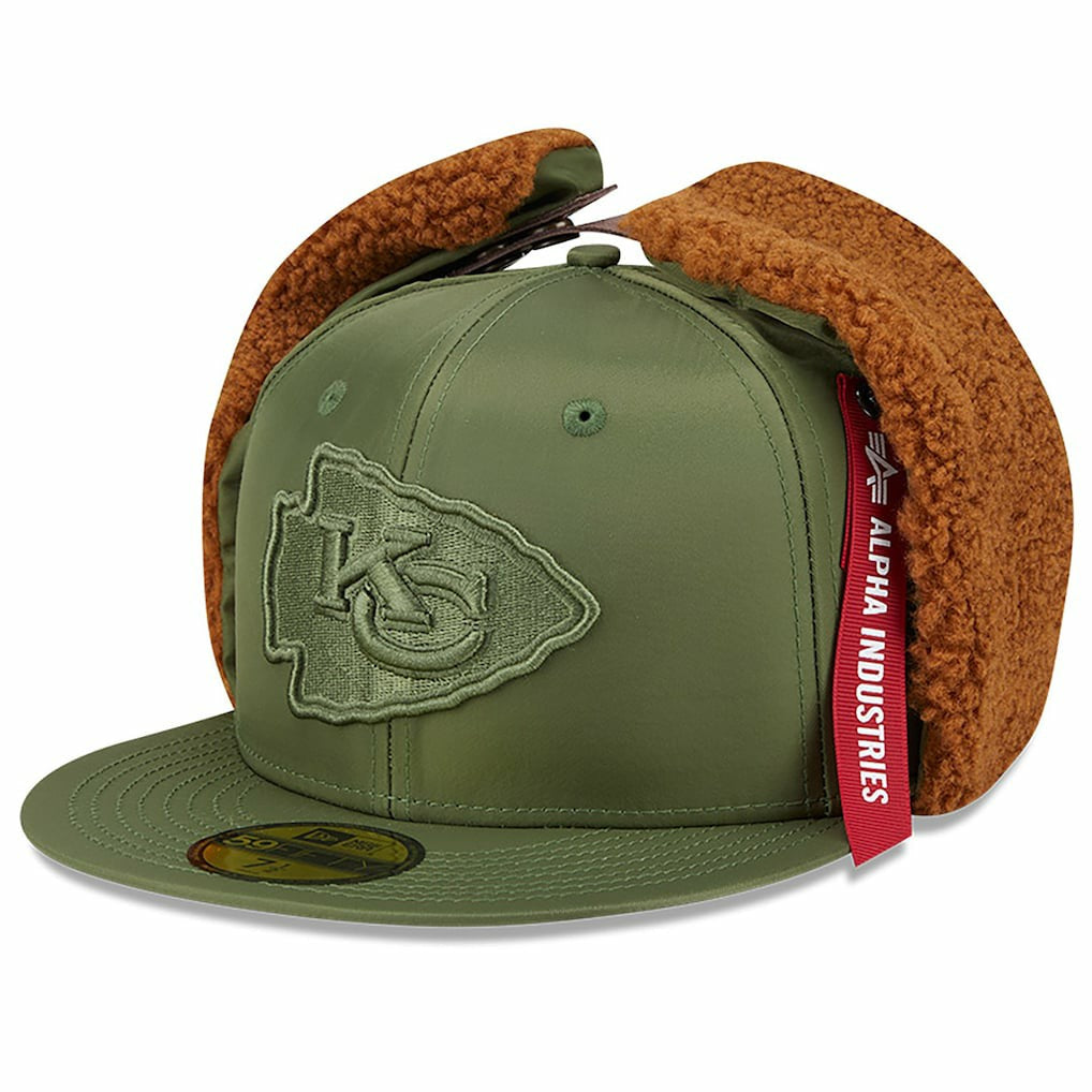 Kansas City Chiefs New Era x Alpha Industries Dog Ears 59FIFTY Fitted Hat