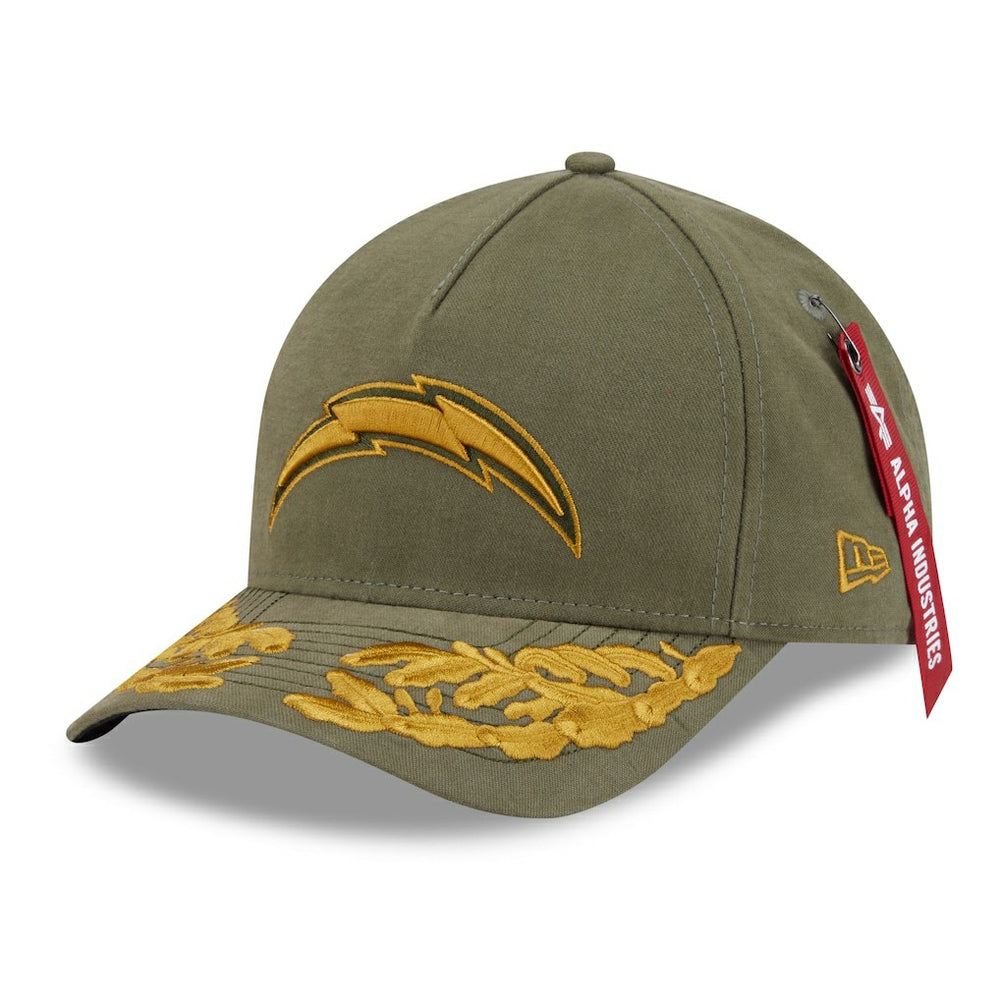 Los Angeles Chargers New Era x Alpha Industries A-Frame 9FORTY Adjustable Hat