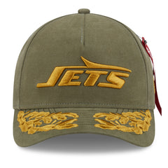 New York Jets New Era x Alpha Industries A-Frame 9FORTY Adjustable Hat
