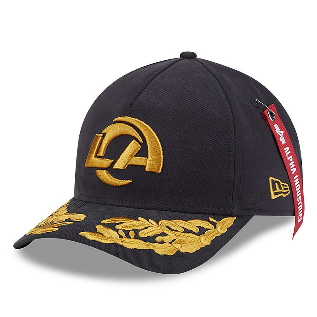 Los Angeles Rams New Era x Alpha Industries A-Frame 9FORTY Adjustable Hat