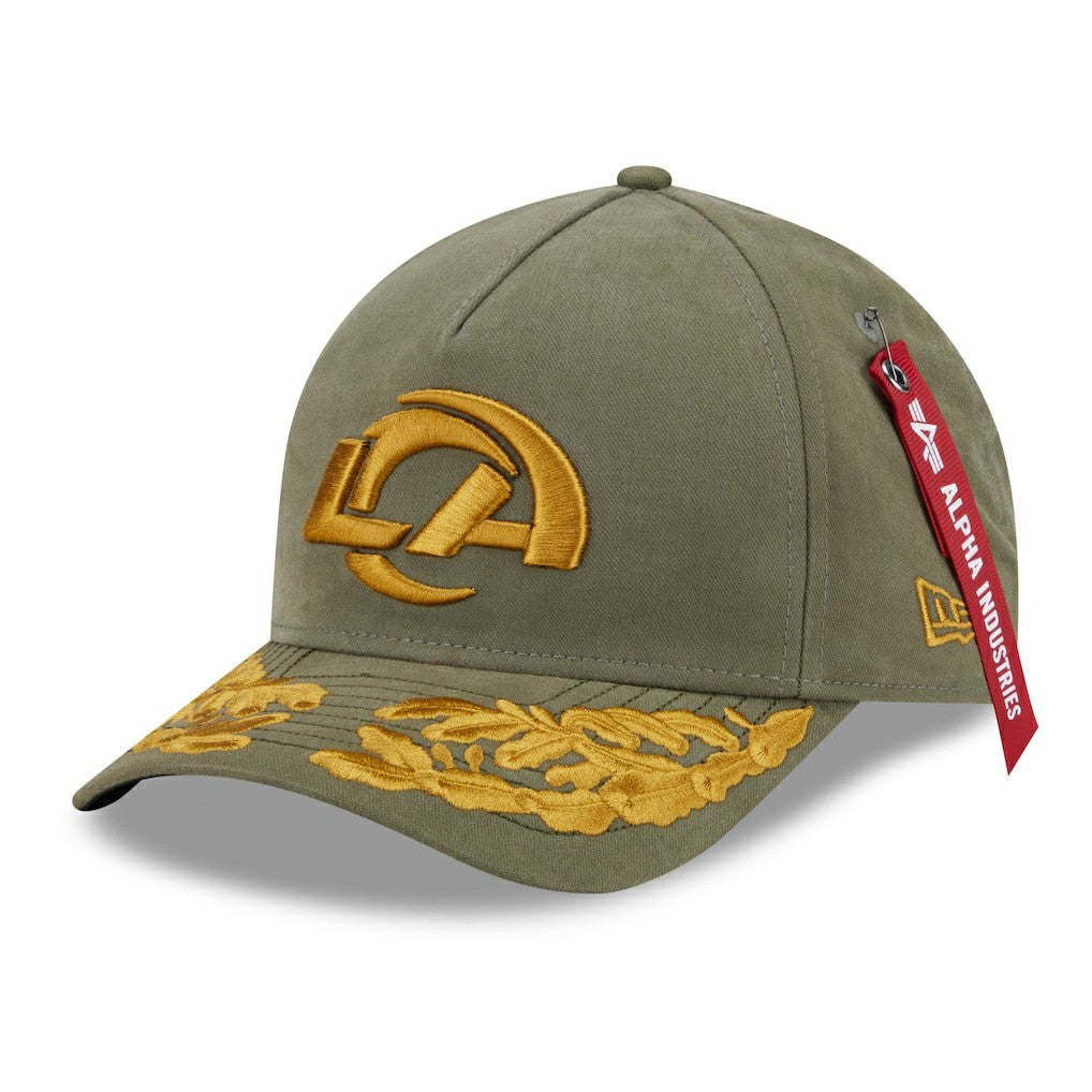 Los Angeles Rams New Era x Alpha Industries A-Frame 9FORTY Adjustable Hat