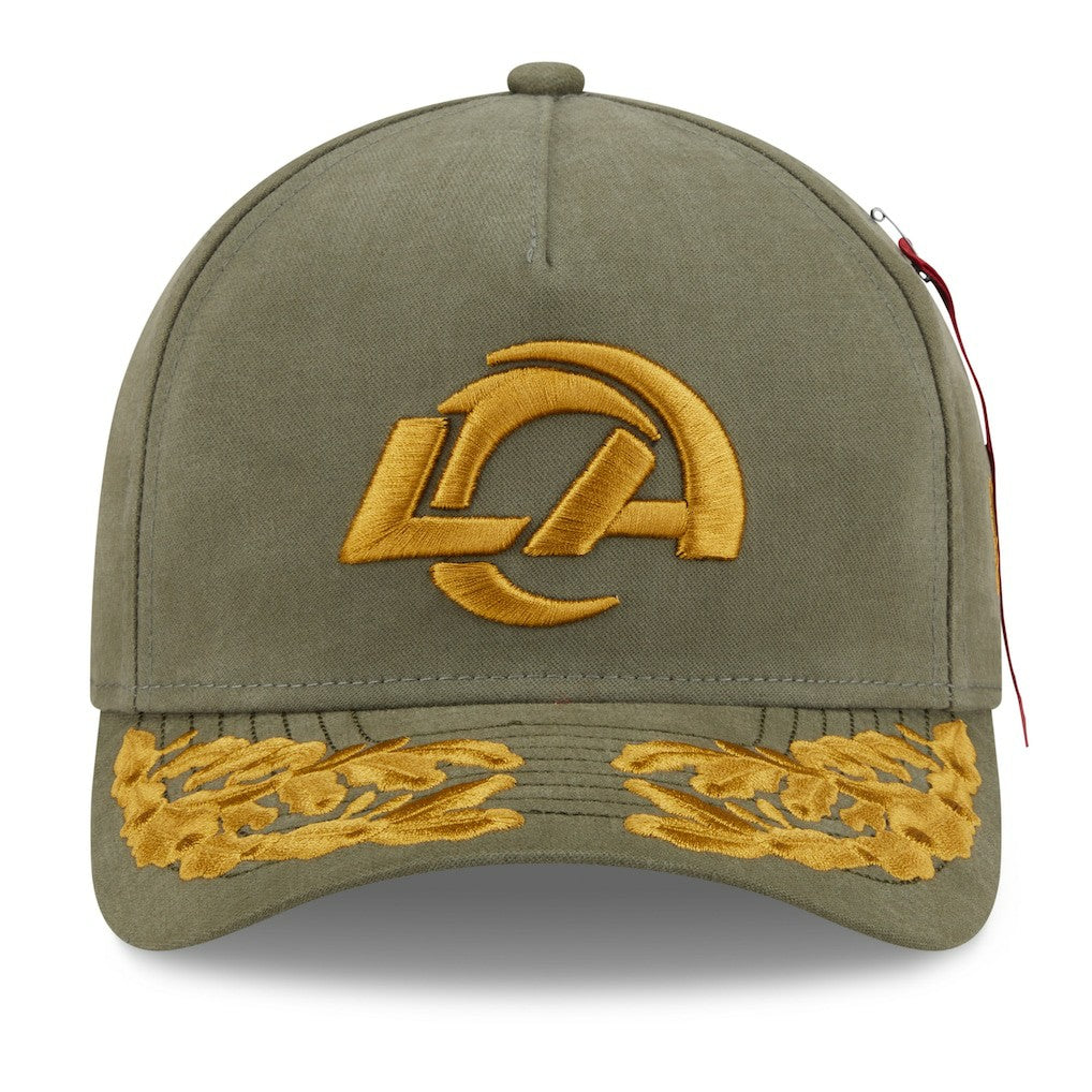 Los Angeles Rams New Era x Alpha Industries A-Frame 9FORTY Adjustable Hat