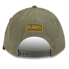 Los Angeles Rams New Era x Alpha Industries A-Frame 9FORTY Adjustable Hat