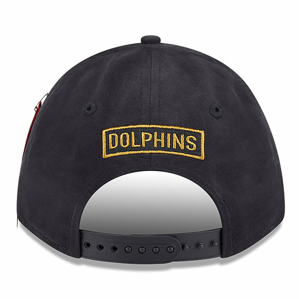 Miami Dolphins New Era x Alpha Industries A-Frame 9FORTY Adjustable Hat