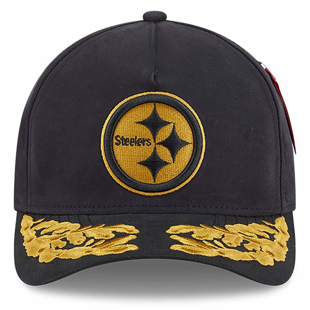 Pittsburgh Steelers New Era x Alpha Industries A-Frame 9FORTY Adjustable Hat