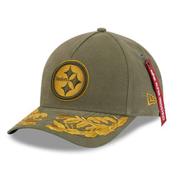 Pittsburgh Steelers New Era x Alpha Industries A-Frame 9FORTY Adjustable Hat