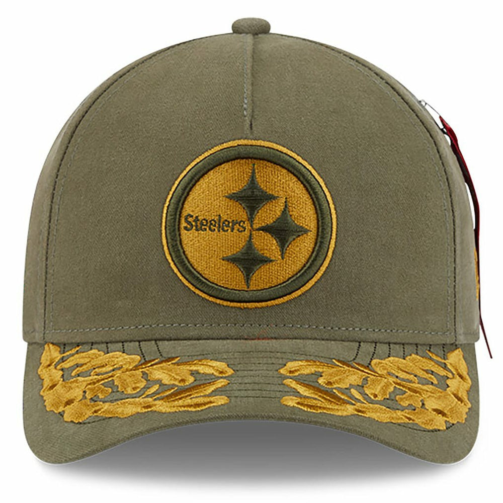 Pittsburgh Steelers New Era x Alpha Industries A-Frame 9FORTY Adjustable Hat