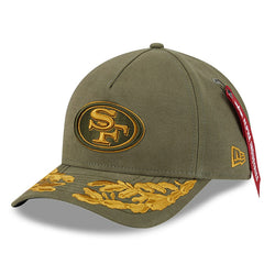San Francisco 49ers New Era x Alpha Industries A-Frame 9FORTY Adjustable Hat
