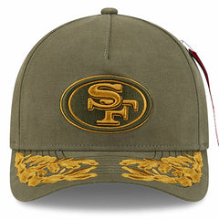 San Francisco 49ers New Era x Alpha Industries A-Frame 9FORTY Adjustable Hat