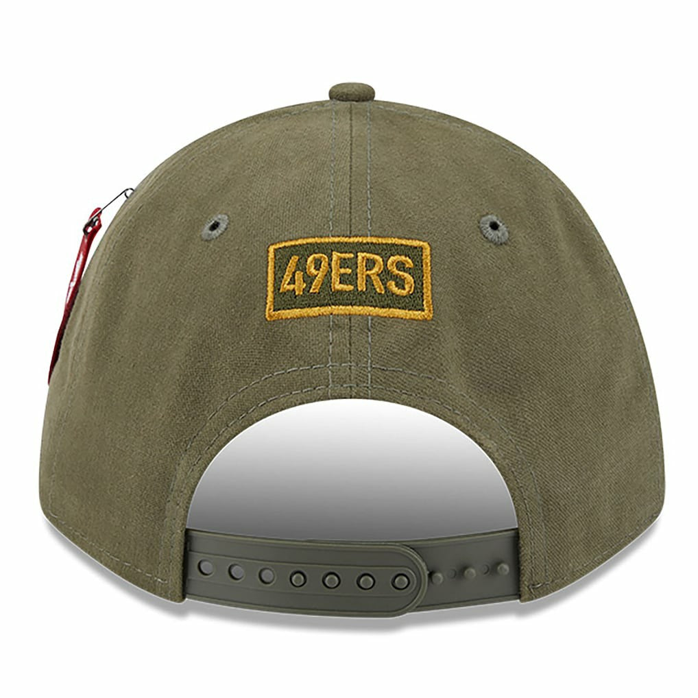 San Francisco 49ers New Era x Alpha Industries A-Frame 9FORTY Adjustable Hat