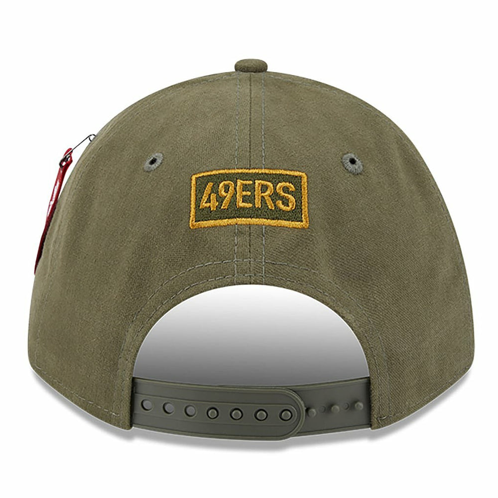 San Francisco 49ers New Era x Alpha Industries A-Frame 9FORTY Adjustable Hat