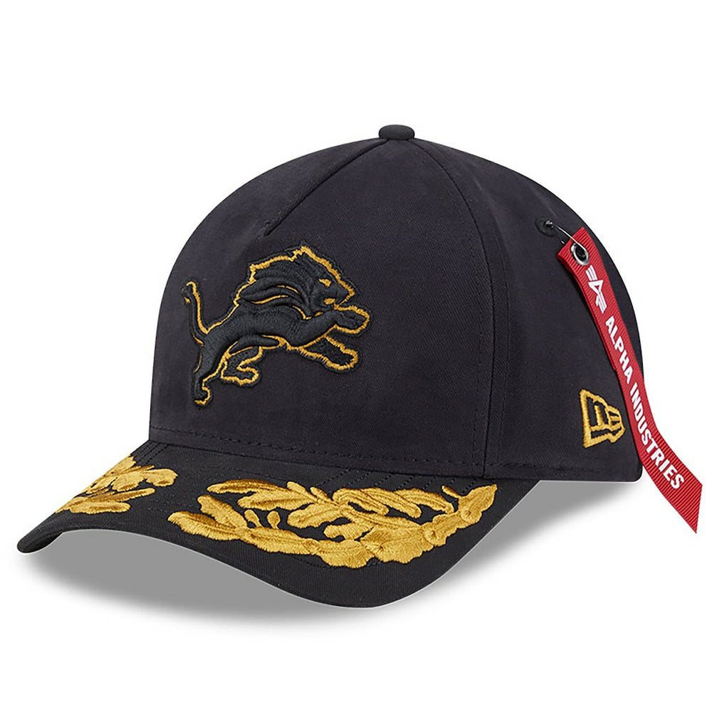 Detroit Lions New Era x Alpha Industries A-Frame 9FORTY Adjustable Hat