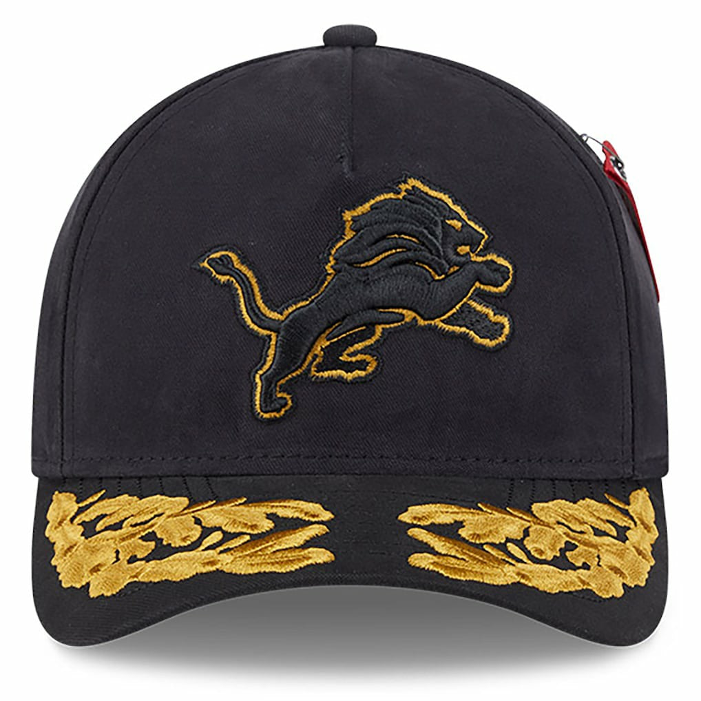 Detroit Lions New Era x Alpha Industries A-Frame 9FORTY Adjustable Hat