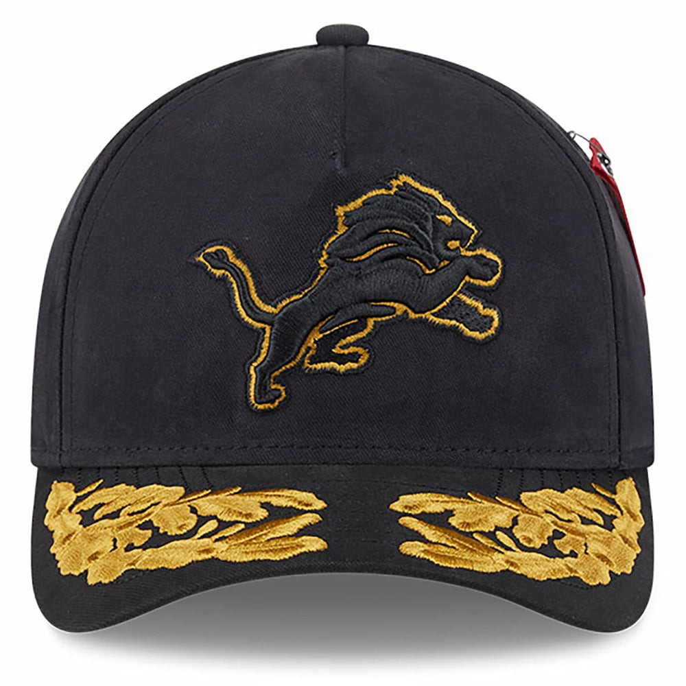 Detroit Lions New Era x Alpha Industries A-Frame 9FORTY Adjustable Hat