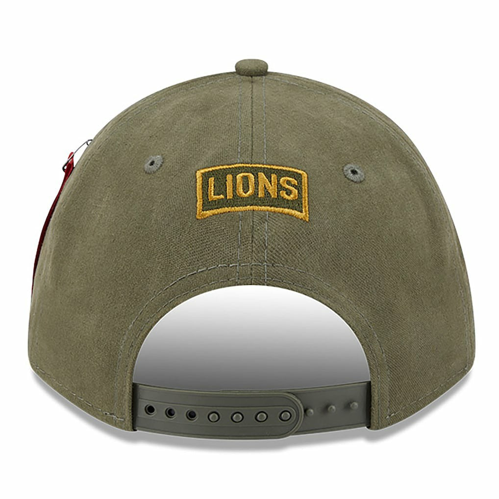 Detroit Lions New Era x Alpha Industries A-Frame 9FORTY Adjustable Hat