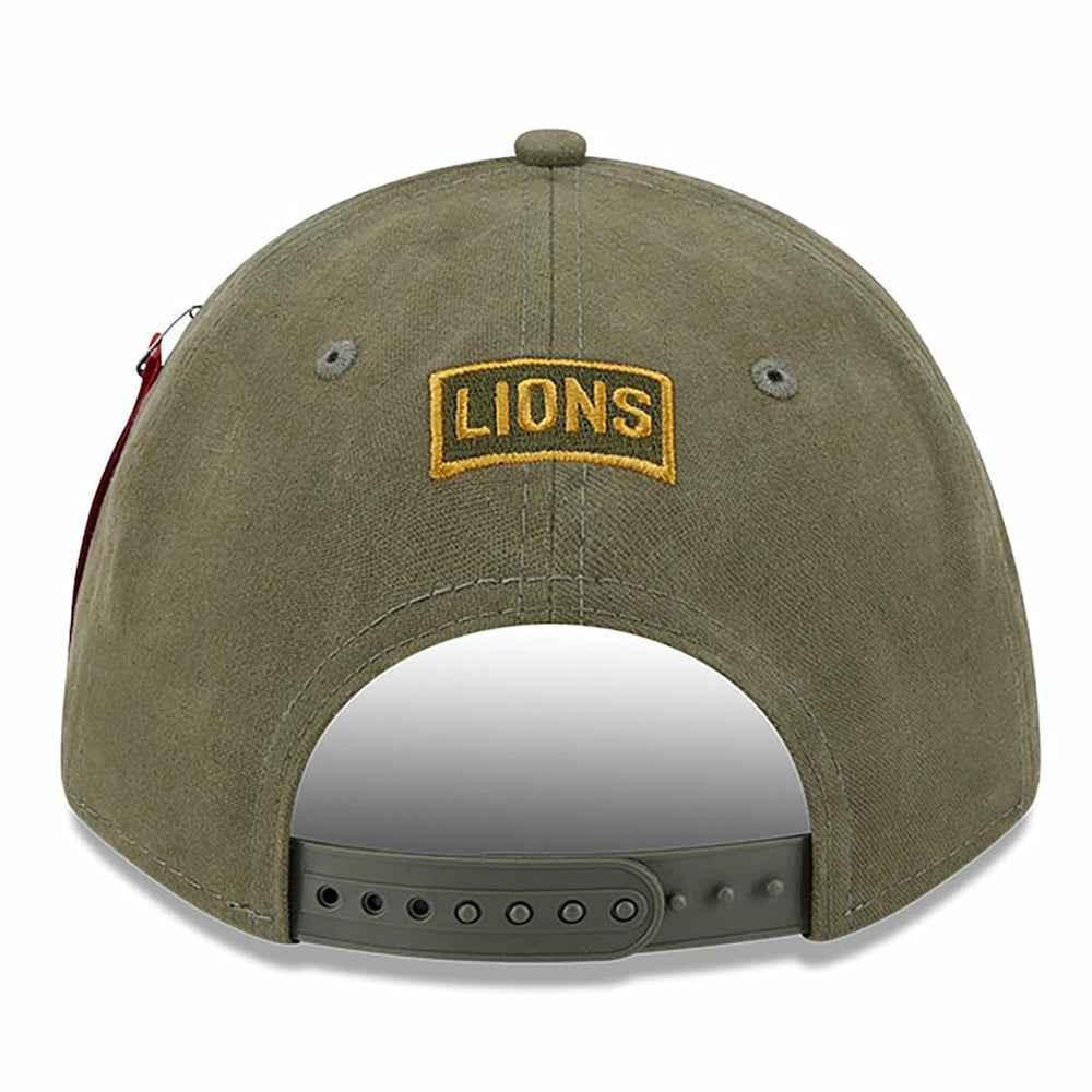 Detroit Lions New Era x Alpha Industries A-Frame 9FORTY Adjustable Hat