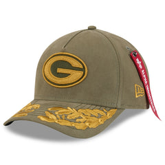 Green Bay Packers New Era x Alpha Industries A-Frame 9FORTY Adjustable Hat