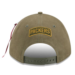Green Bay Packers New Era x Alpha Industries A-Frame 9FORTY Adjustable Hat