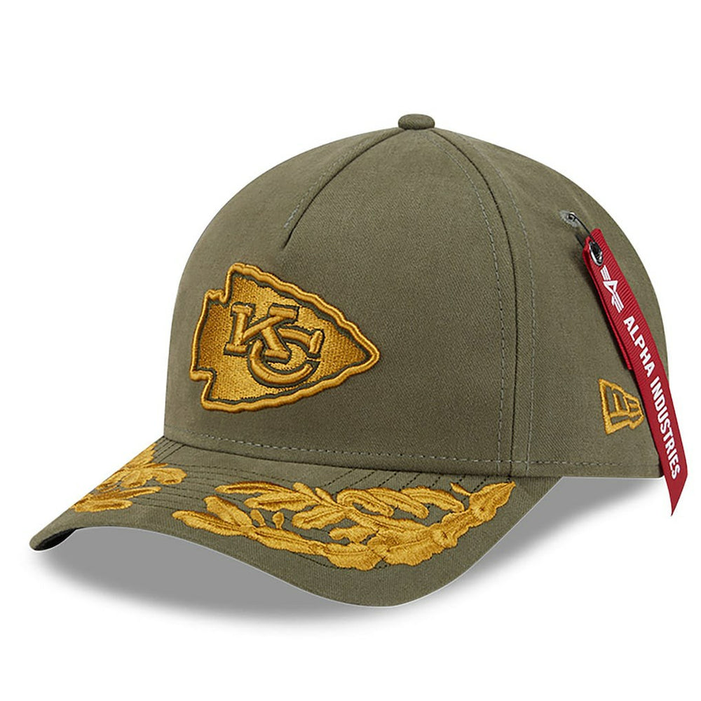 Kansas City Chiefs New Era x Alpha Industries A-Frame 9FORTY Adjustable Hat