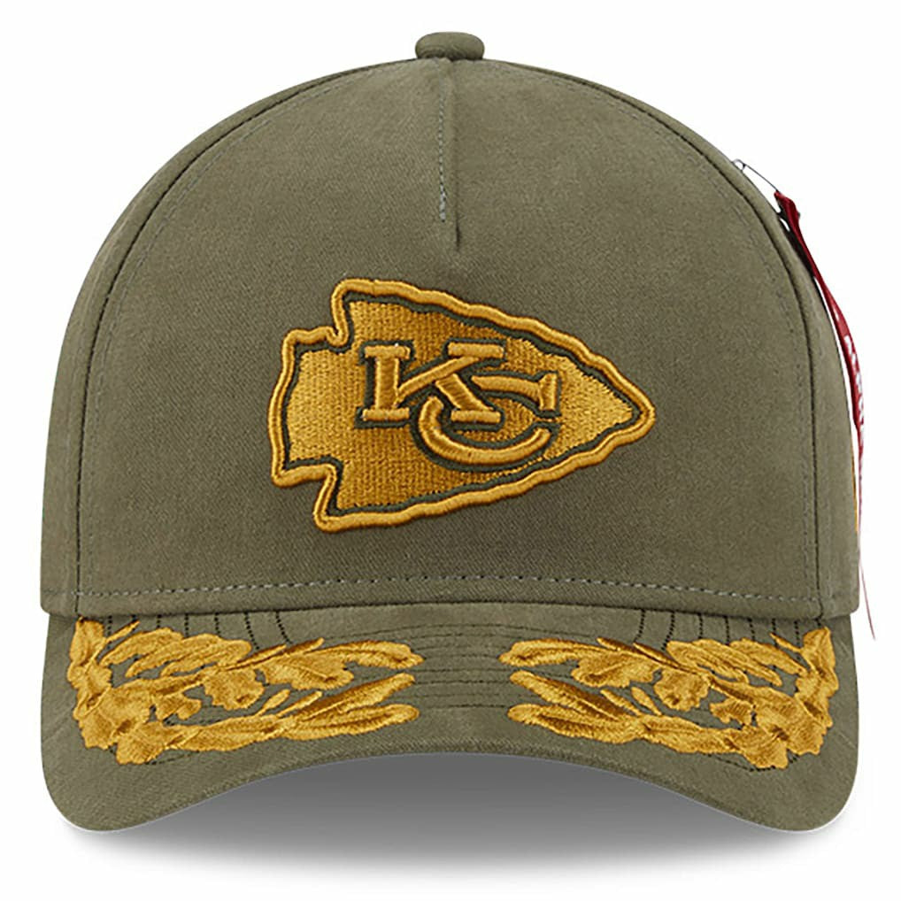 Kansas City Chiefs New Era x Alpha Industries A-Frame 9FORTY Adjustable Hat