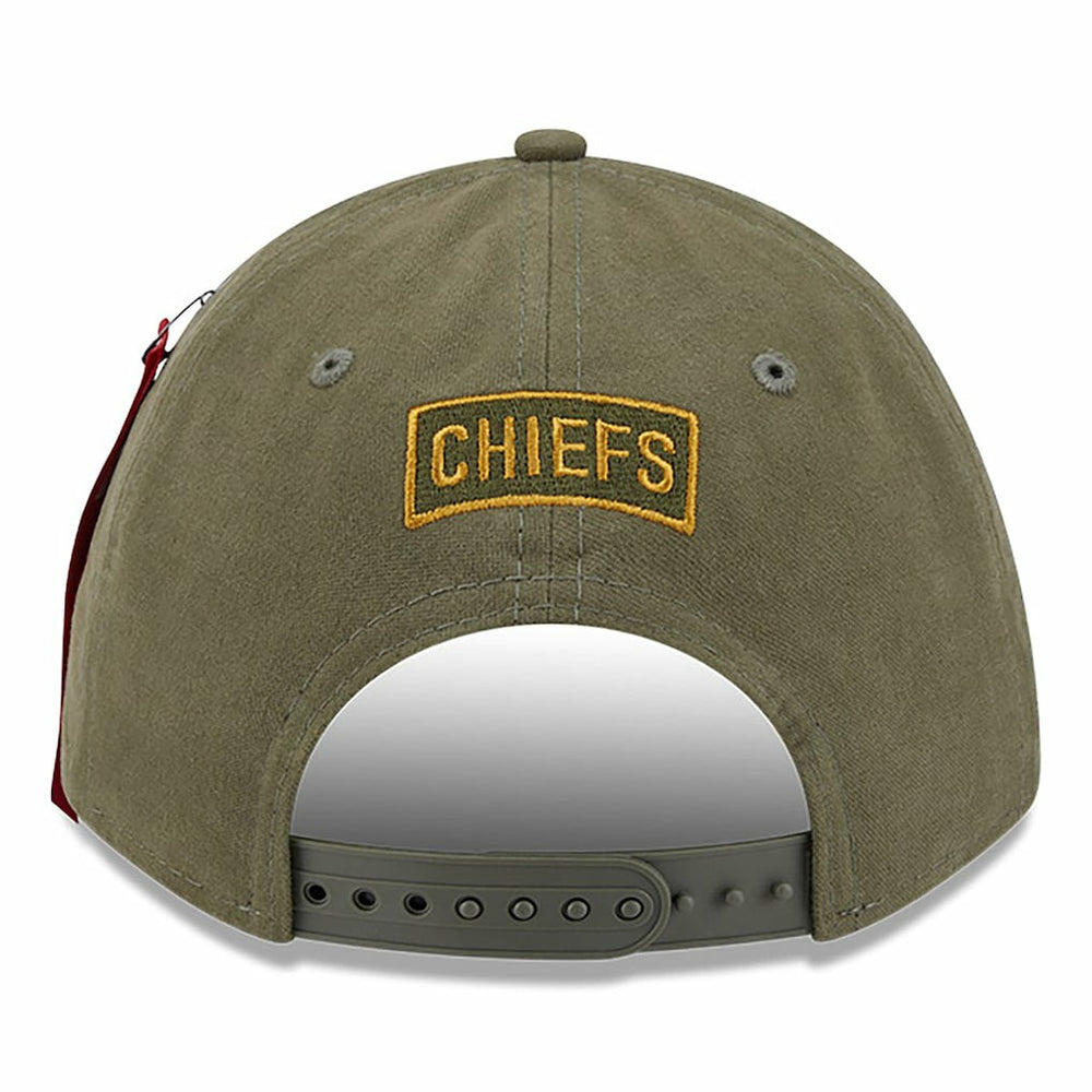 Kansas City Chiefs New Era x Alpha Industries A-Frame 9FORTY Adjustable Hat