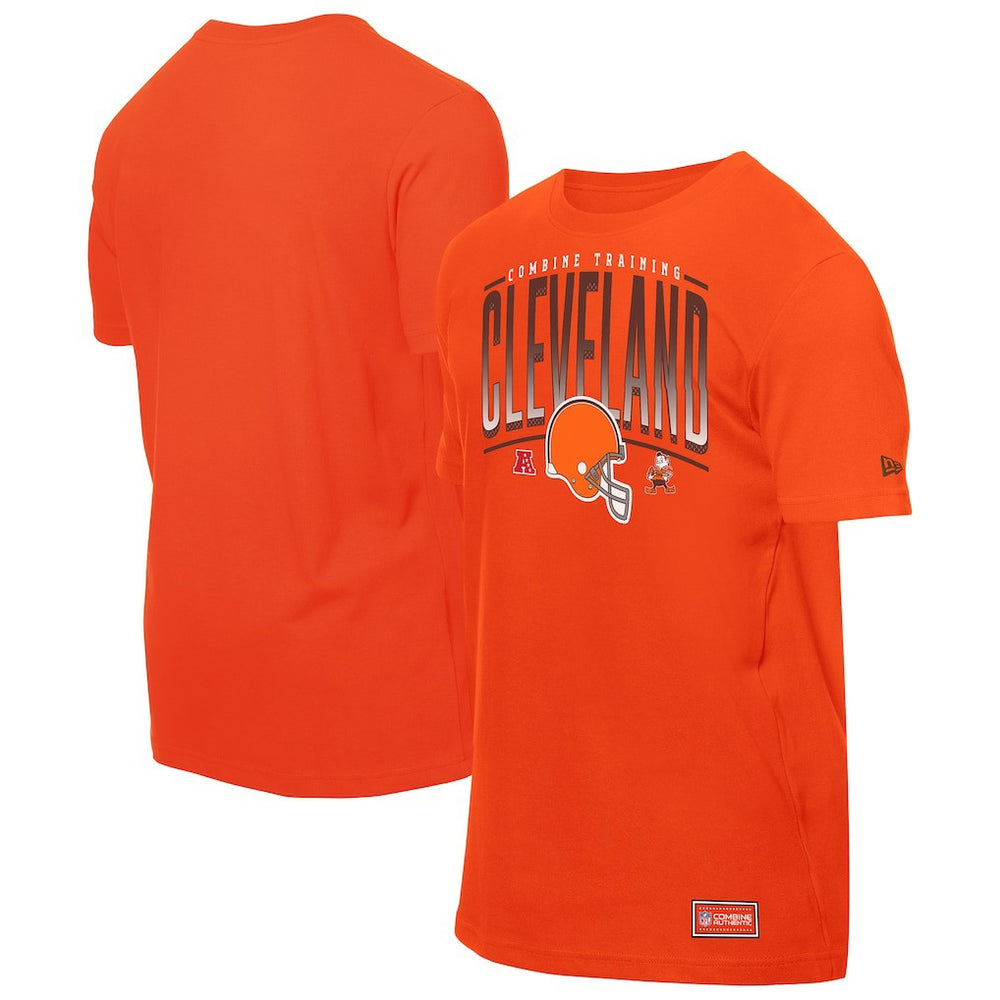 Cleveland Browns New Era Combine Authentic Training Throwback T-Shirt