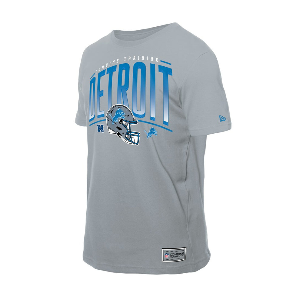 Detroit Lions New Era Combine Authentic Helmet T-Shirt