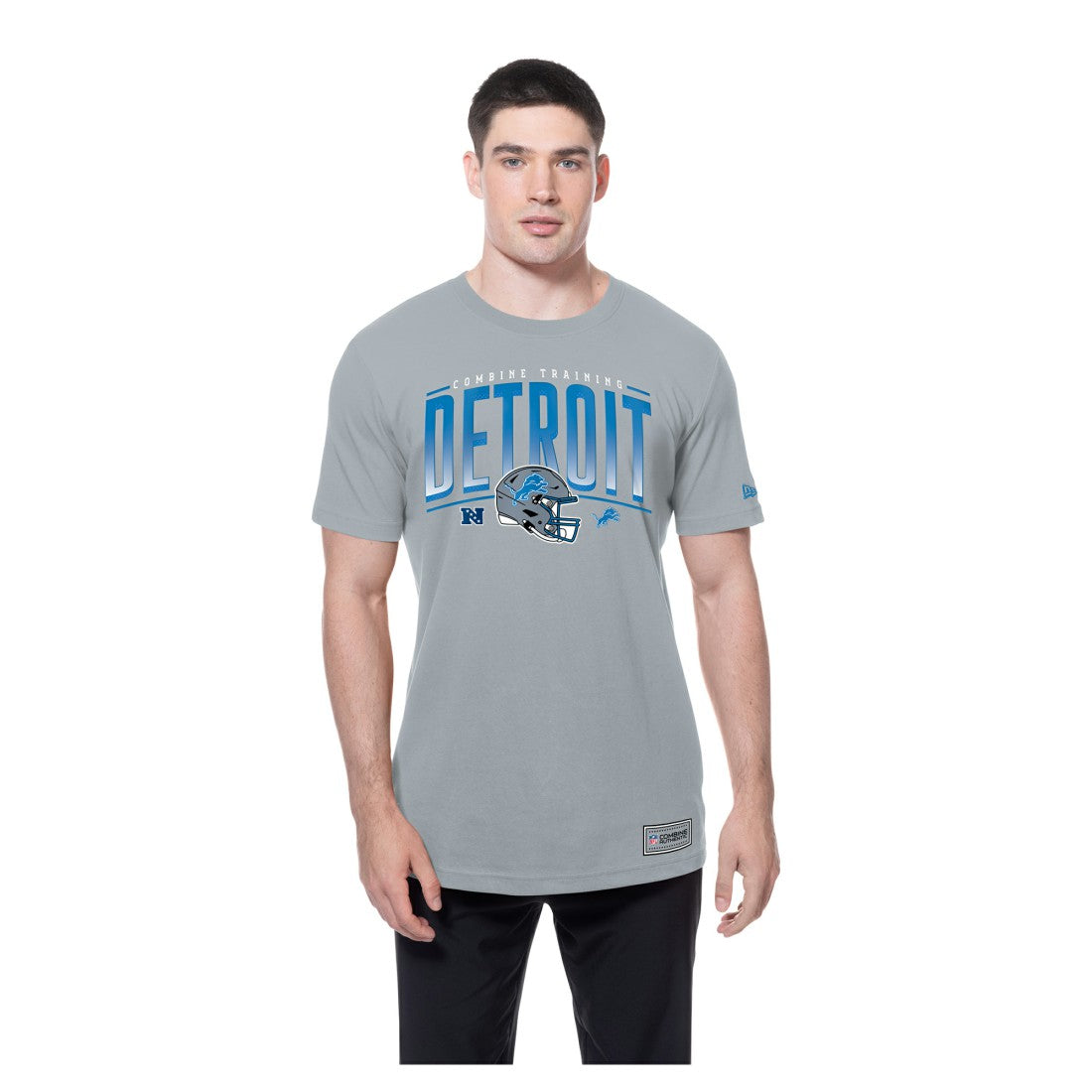 Detroit Lions New Era Combine Authentic Helmet T-Shirt