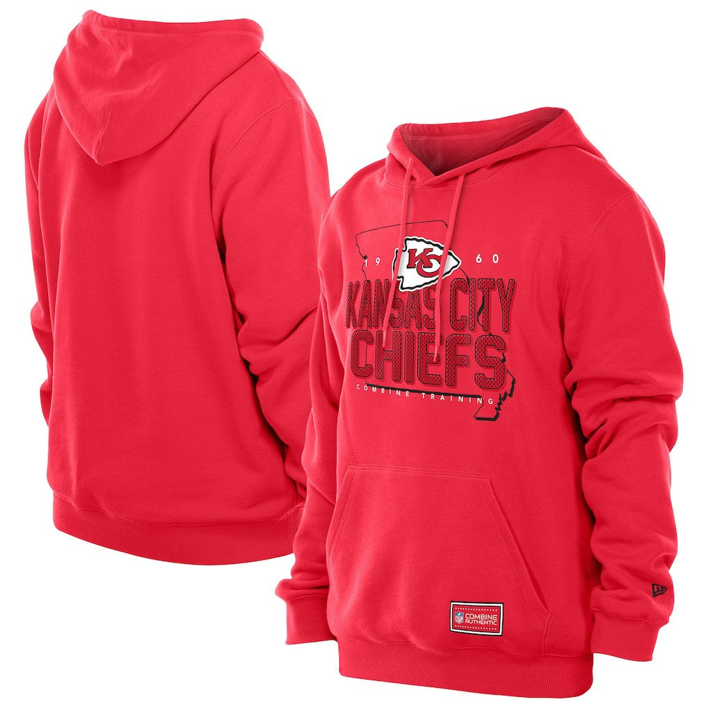 Kansas City Chiefs New Era Combine Authentic Local State Throwback Hoodie