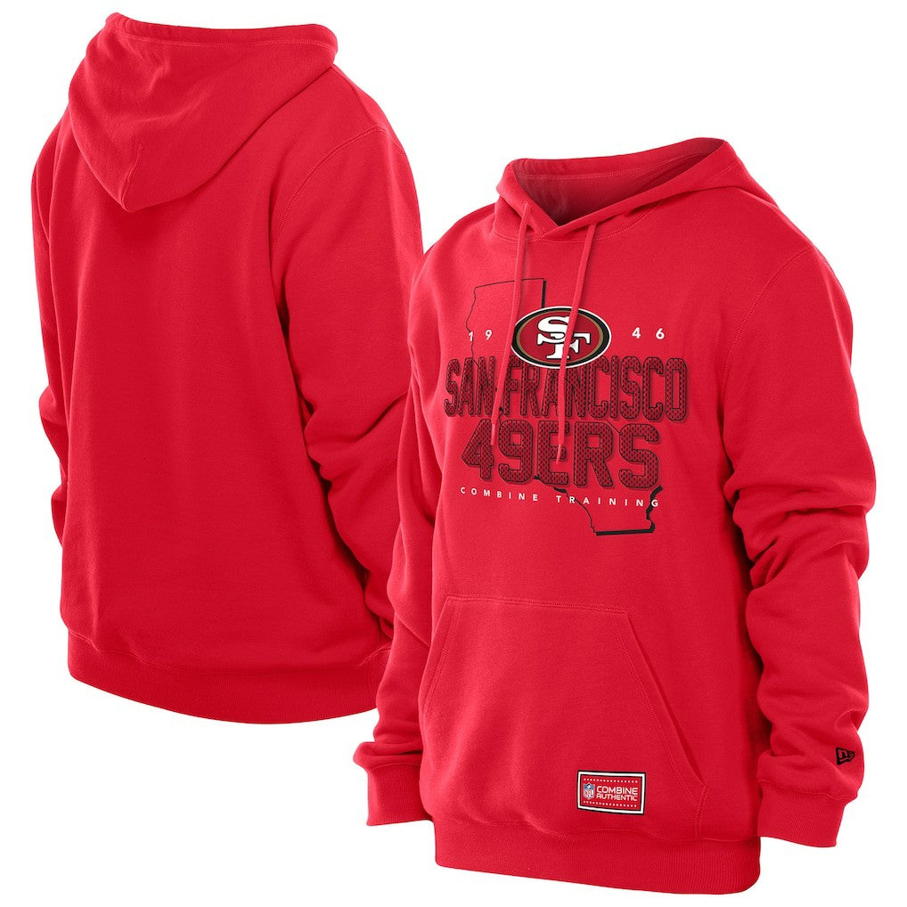 San Francisco 49ers New Era Combine Authentic Local State Throwback Hoodie