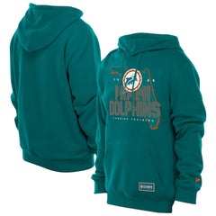 Miami Dolphins New Era Combine Authentic Local State Throwback Hoodie