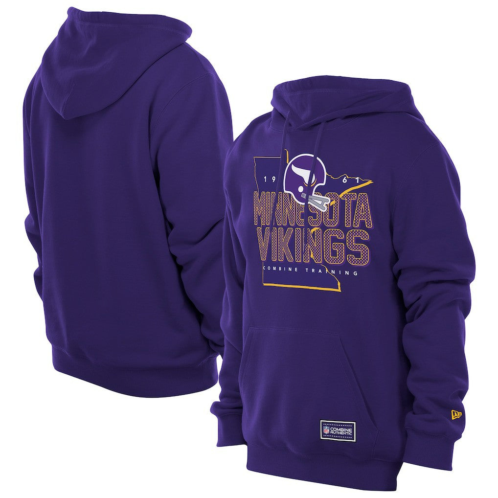 Minnesota Vikings New Era Combine Authentic Local State Throwback Hoodie