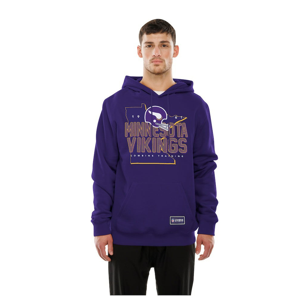 Minnesota Vikings New Era Combine Authentic Local State Throwback Hoodie