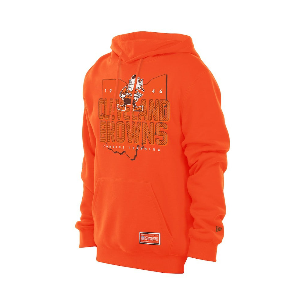 Cleveland Browns New Era Combine Authentic Local State Throwback Hoodie