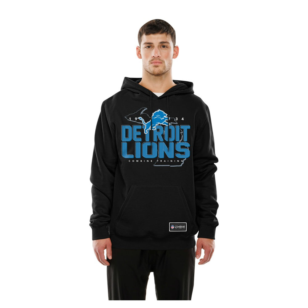 Detroit Lions New Era Combine Authentic Local State Hoodie