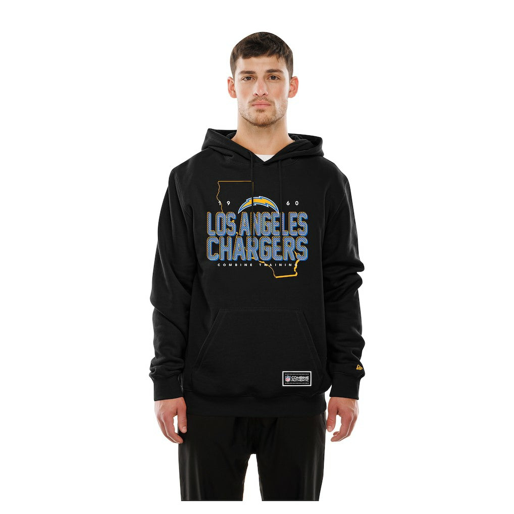 Los Angeles Chargers New Era Combine Authentic Local State Hoodie