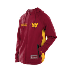 Washington Commanders New Era Combine Authentic Raglan Scuba Full-Zip Hoodie