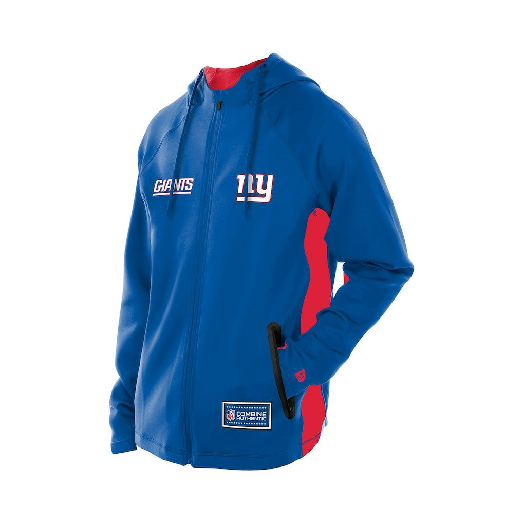 New York Giants New Era Combine Authentic Raglan Scuba Full-Zip Hoodie