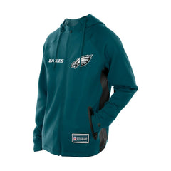 Philadelphia Eagles New Era Combine Authentic Raglan Scuba Full-Zip Hoodie