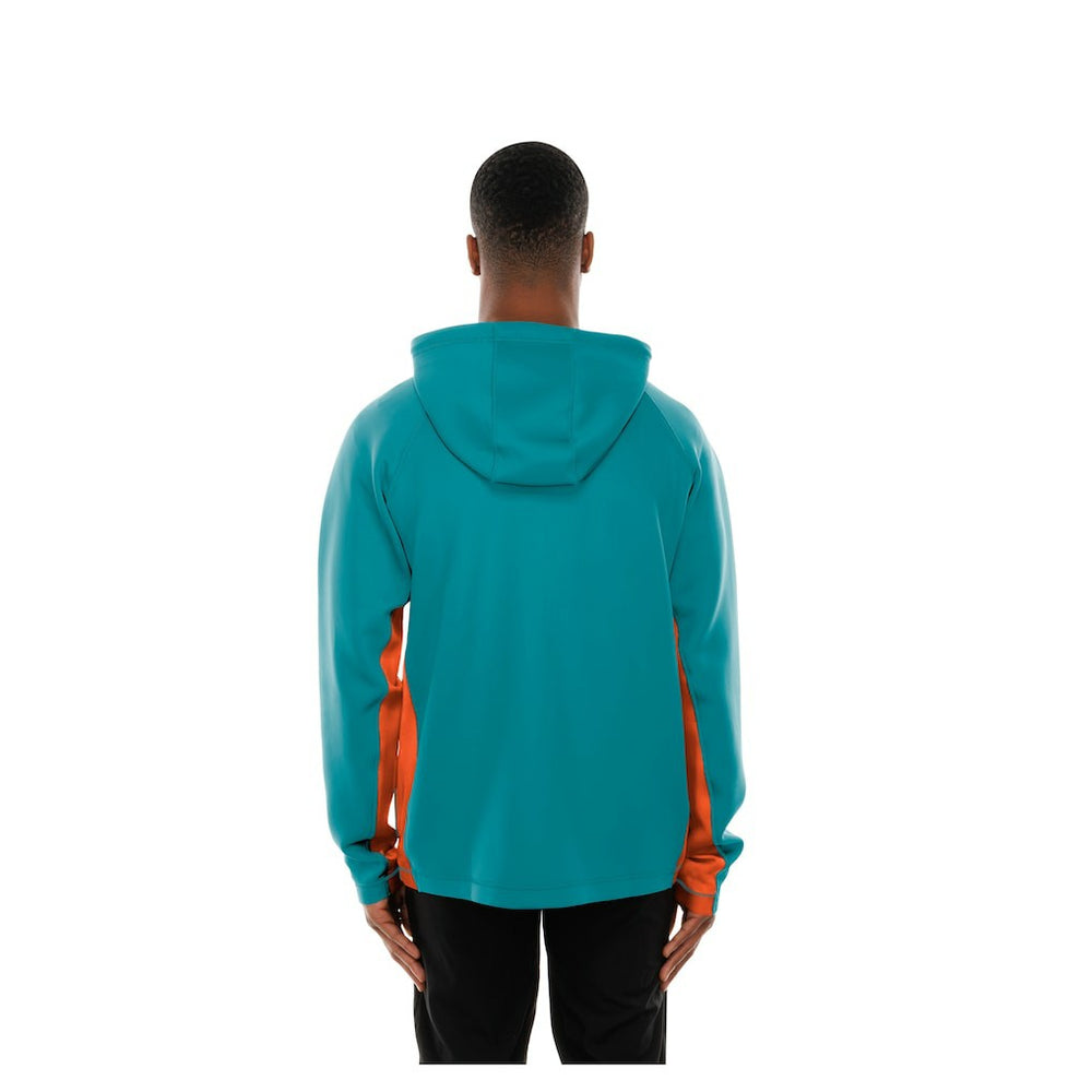 Miami Dolphins New Era Combine Authentic Raglan Scuba Full-Zip Hoodie