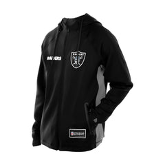 Las Vegas Raiders New Era Combine Authentic Raglan Scuba Full-Zip Hoodie